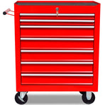 Red Workshop Tool Trolley 7 Drawers