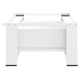 Washing Machine Pedestal with Drawer White - Side View