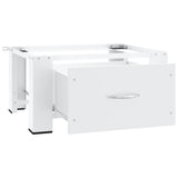 Washing Machine Pedestal with Drawer White