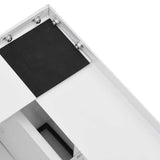 Washing Machine Pedestal with Drawer White - Close-Up Angle