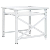 Washing Machine Pedestal with Pull-Out Shelf White