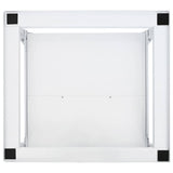 Washing Machine Pedestal with Pull-Out Shelf White