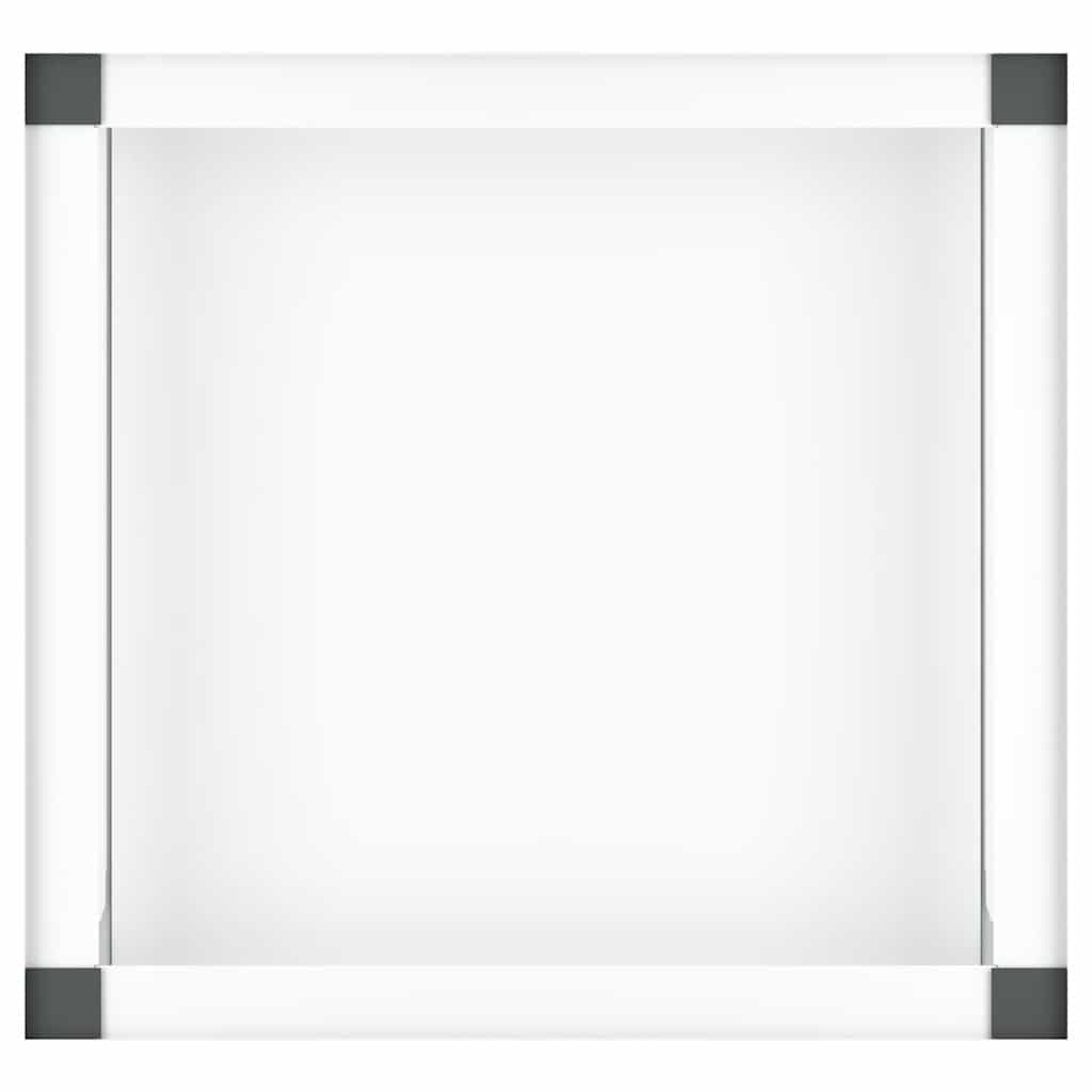 Washing Machine Pedestal with Pull-Out Shelf White