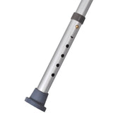 Shower Chair Aluminium White - Close-Up Angle