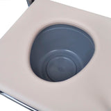 Commode Chair Steel Black - Rear View