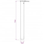 4 Height Adjustable Table Legs Brushed Nickel 710 mm