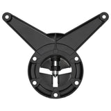 4 Height Adjustable Table Legs Black 710 mm - Rear View