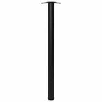 4 Height Adjustable Table Legs Black 870 mm