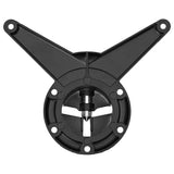 4 Height Adjustable Table Legs Black 870 mm - Rear View