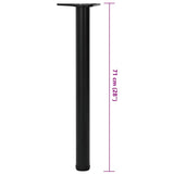 Adjustable Table Legs 4 pcs Black 710 mm - Close-Up Angle