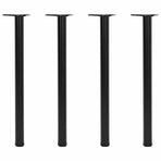 Adjustable Table Legs 4 pcs Black 870 mm