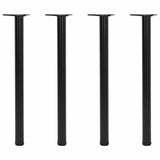 Adjustable Table Legs 4 pcs Black 870 mm