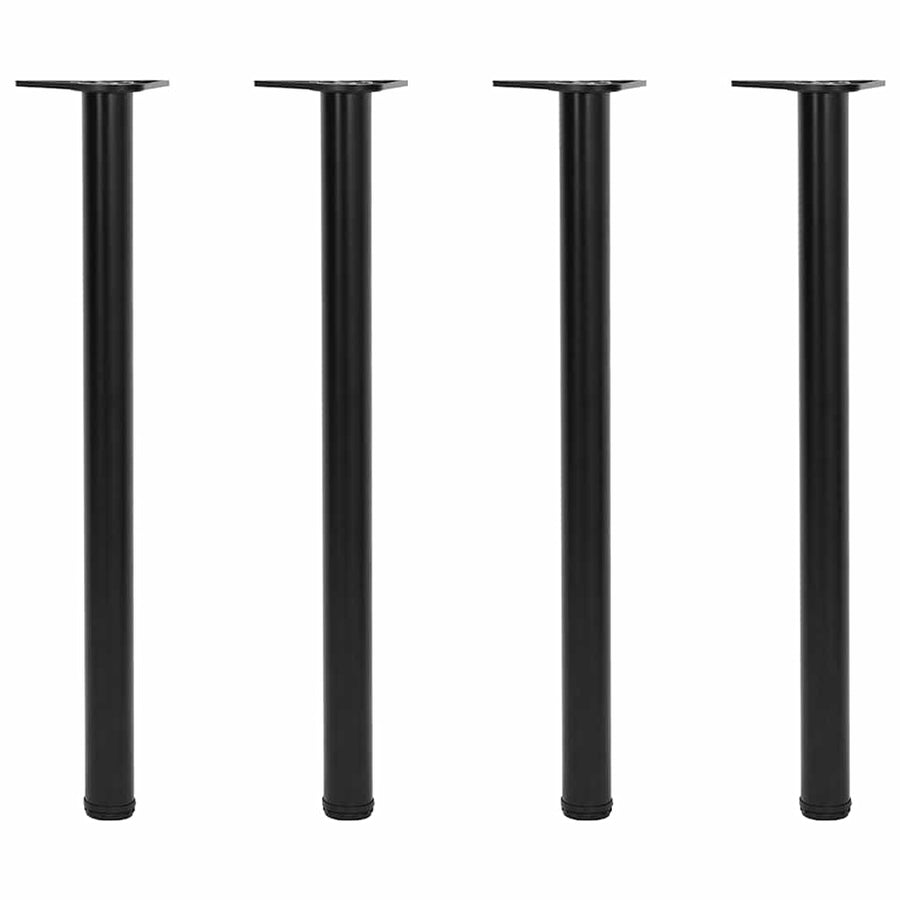 Adjustable Table Legs 4 pcs Black 870 mm