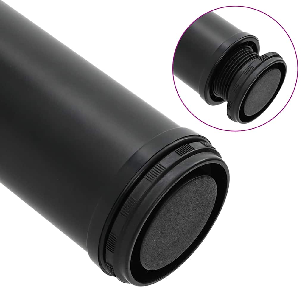Adjustable Table Legs 4 pcs Black 870 mm