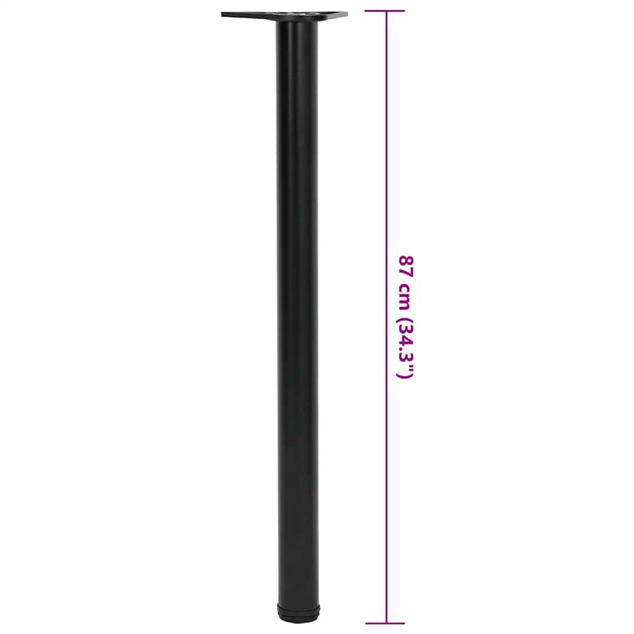 Adjustable Table Legs 4 pcs Black 870 mm
