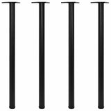 Adjustable Table Legs 4 pcs Black 1100 mm