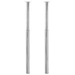 Telescopic Table Legs 2 pcs Chrome 710 mm-1100 mm