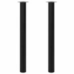 Telescopic Table Legs 2 pcs Black 710 mm-1100 mm