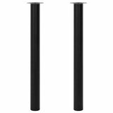 Telescopic Table Legs 2 pcs Black 710 mm-1100 mm