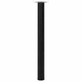 Telescopic Table Legs 2 pcs Black 710 mm-1100 mm - Front View