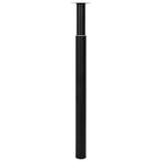 Telescopic Table Legs 2 pcs Black 710 mm-1100 mm