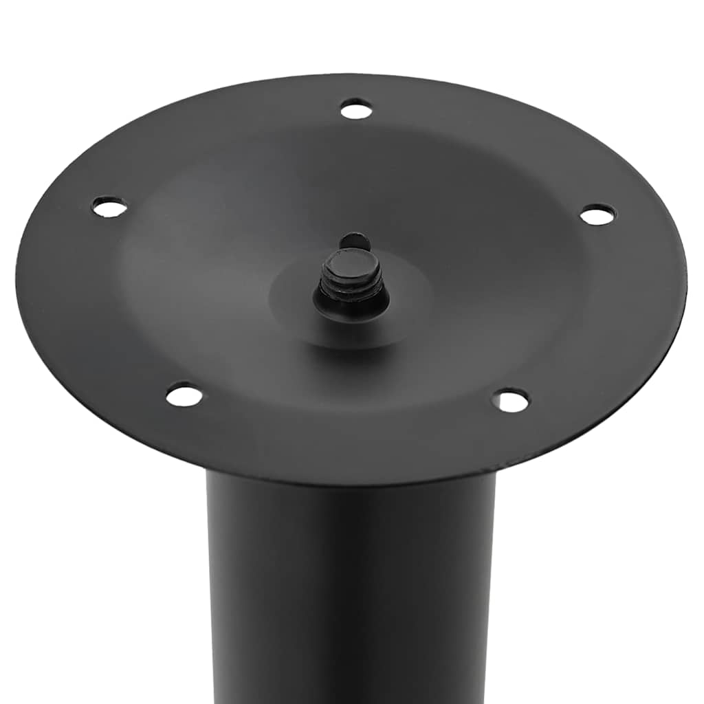 Telescopic Table Legs 2 pcs Black 710 mm-1100 mm