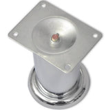 Round Sofa Legs 4 pcs Chrome 60 mm - Side View
