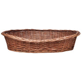 Willow Dog Basket/Pet Bed Natural 90 cm - Side View
