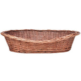 Willow Dog Basket/Pet Bed Natural 69 cm - Front View