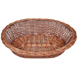 Willow Dog Basket/Pet Bed Natural 69 cm - Side View