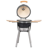 Kamado Barbecue Grill Smoker Ceramic 33 cm - Front View