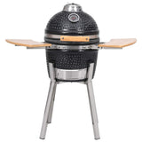Kamado Barbecue Grill Smoker Ceramic 33 cm - Side View