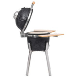 Kamado Barbecue Grill Smoker Ceramic 33 cm - Top-Down View