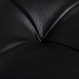 Storage Ottoman Artificial Leather Black