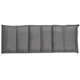Folding Floor Longue Grey Fabric