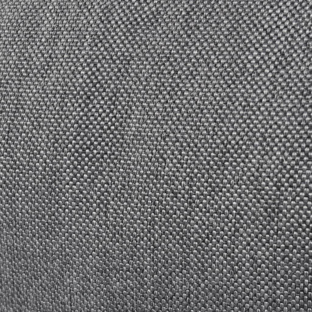 Folding Floor Longue Grey Fabric