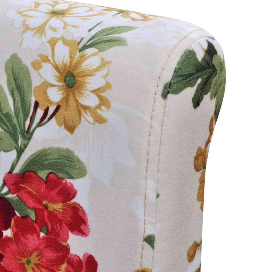 Dining Chairs 2 pcs Multicolour Fabric