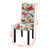 Dining Chairs 2 pcs Multicolour Fabric