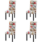 Dining Chairs 4 pcs Multicolour Fabric