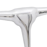 Wall Mounted Aluminium Bull’s Head Decoration Silver 72 cm - Top-Down View