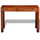 Console Table with 3 Drawers 80 cm Solid Acacia Wood