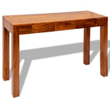 Console Table with 3 Drawers 80 cm Solid Acacia Wood - Extra Image