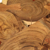 Coffee Table 35 cm 6 Trunks Solid Acacia Wood - 45-Degree Angle