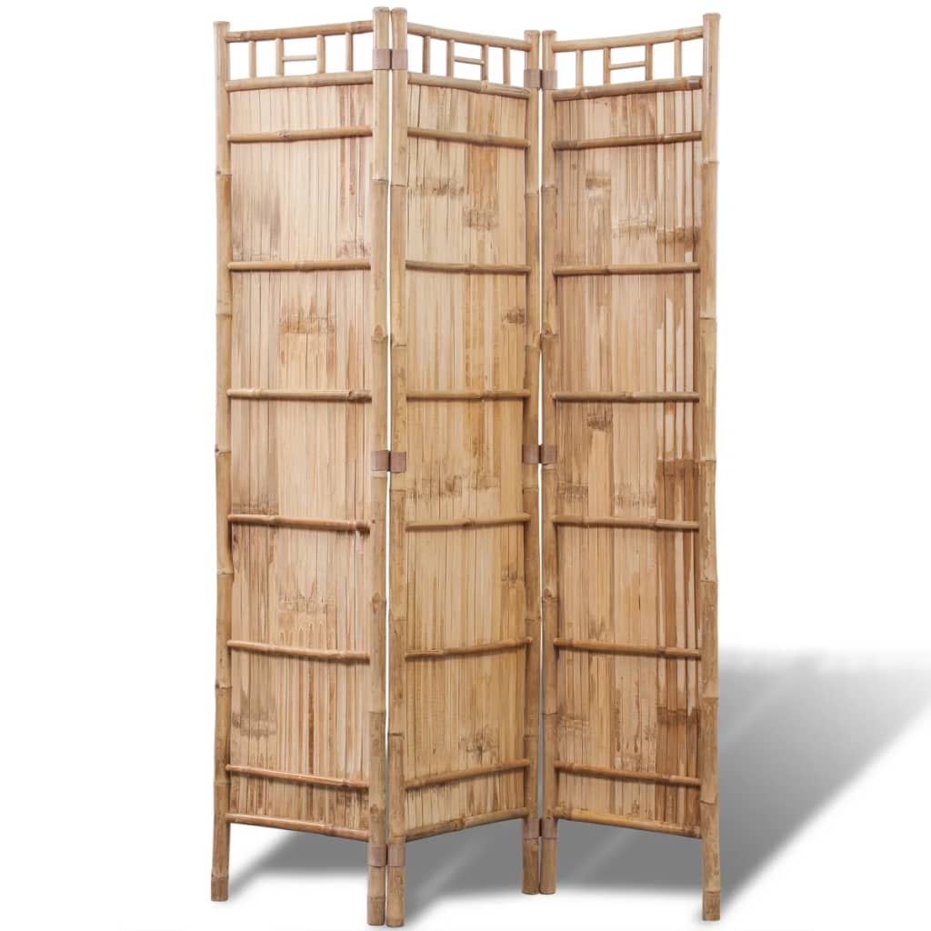 3-Panel Bamboo Room Divider