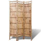 3-Panel Bamboo Room Divider - Front View