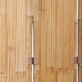 3-Panel Bamboo Room Divider - 45-Degree Angle