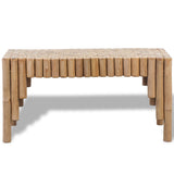 Coffee Table Bamboo - Front View
