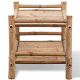 2-Tier Bamboo Shoe Rack - Side View