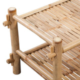 2-Tier Bamboo Shoe Rack - Top-Down View