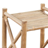 3-Tier Square Bamboo Shelf - Side View